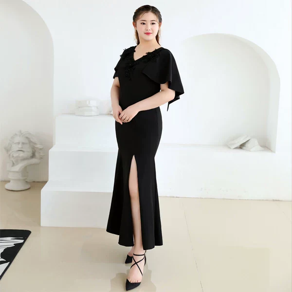 Sexy Black Evening Dress | Amehandmadesg - Image 4