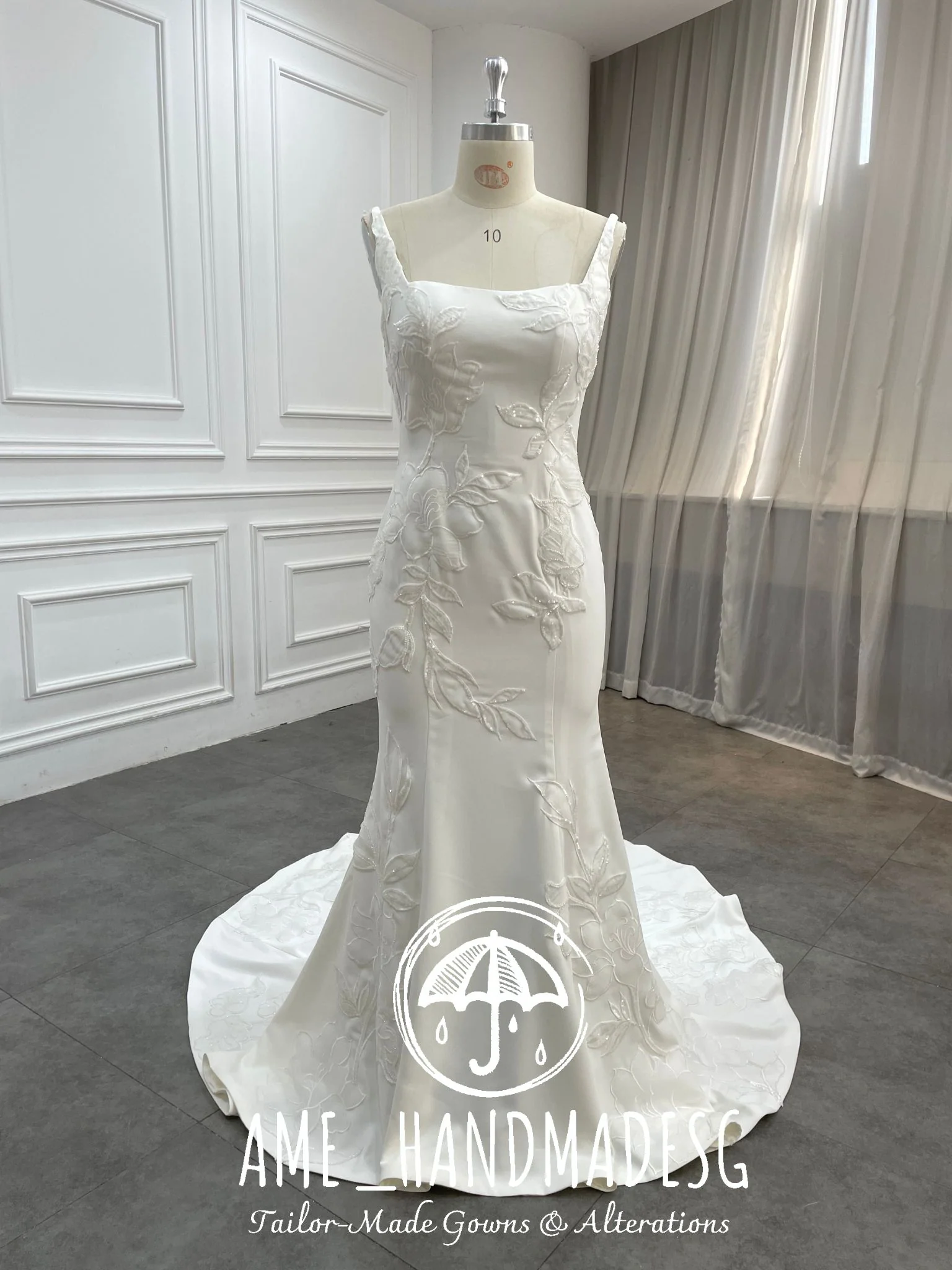 Timeless Poise — A Contemporary Lace Bridal Gown