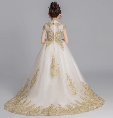 Small Princess Piano Performance Dress Wedding Western Style Costume - Image 2