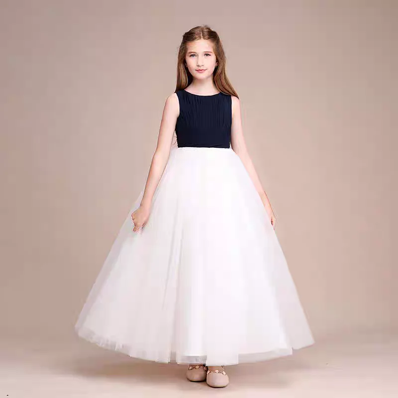 EG-SALE-AME-00175 Tulle Flower Girl Dress - Handmade Bespoke Gown for Special Occasions - Ame Handmadesg - Image 2
