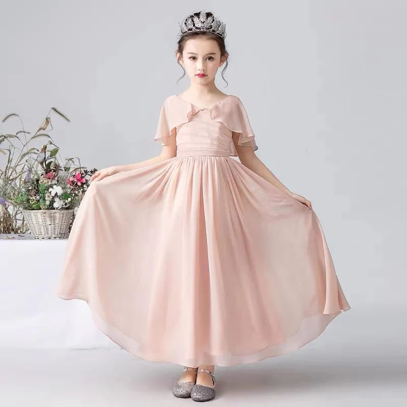 EG-SALE-AME-00173 Tulle Flower Girl Dress - Pink Satin & Polyester Lining - Custom Sizes Available by Ame Handmadesg