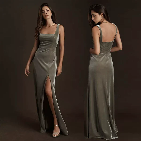 Velvet Bridesmaid Dress - Image 3