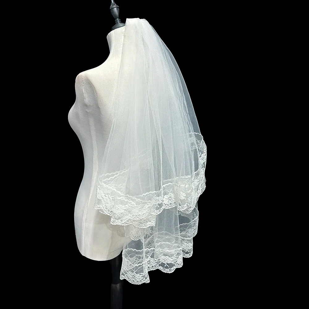 Wedding Black Lace Veil - Image 4