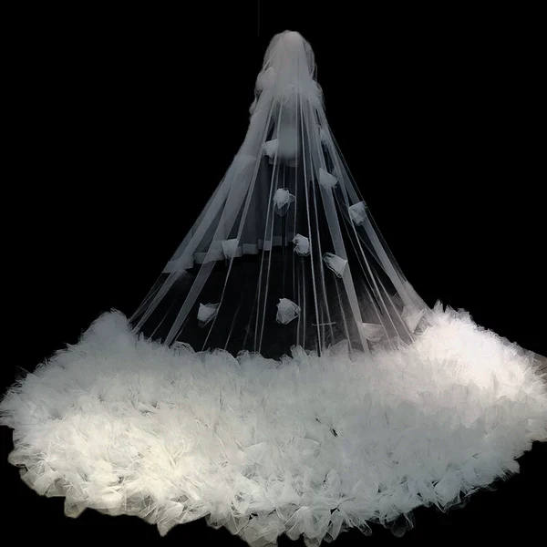 Wedding Bridal Veil Super Long Dragging - Image 5