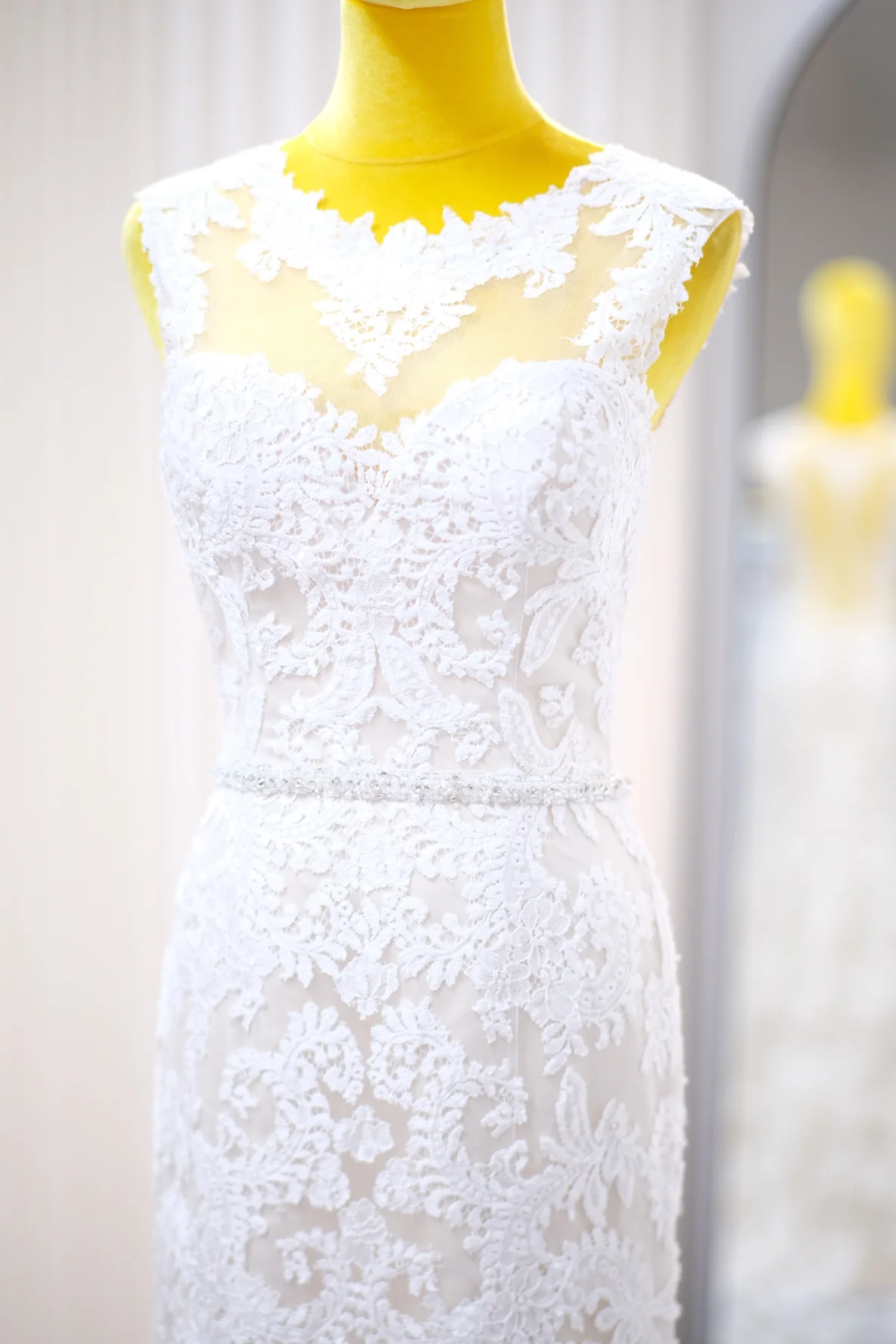 Lux Full Applique Lace Beaded Wedding Gown | Ready-to-Wear - Image 8