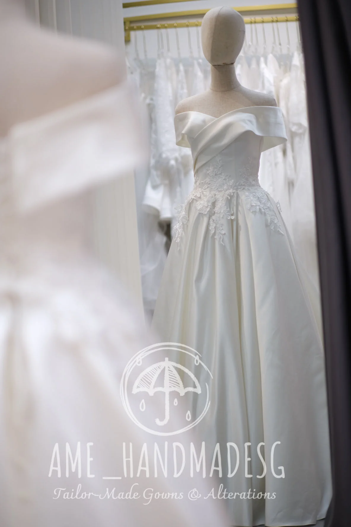 Lux Half Lace Beaded Adjustable Wedding Gown | Ready-to-Wear - Image 3