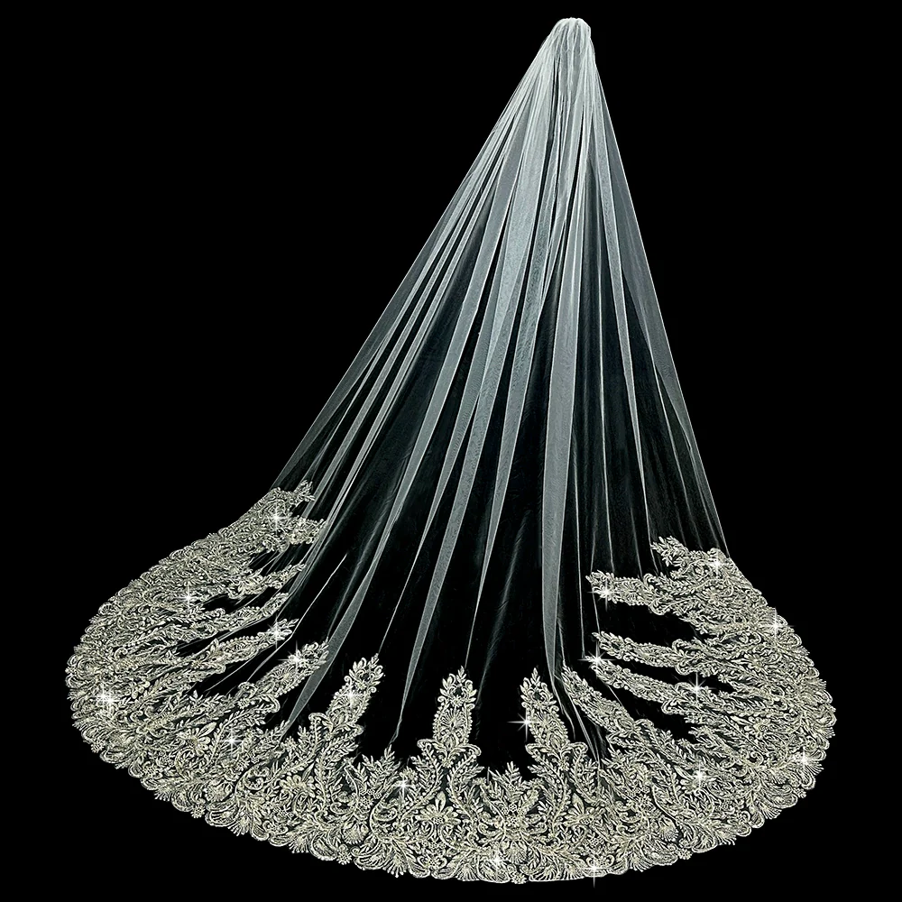 Wedding Veil Beaded Embroidery - Image 2