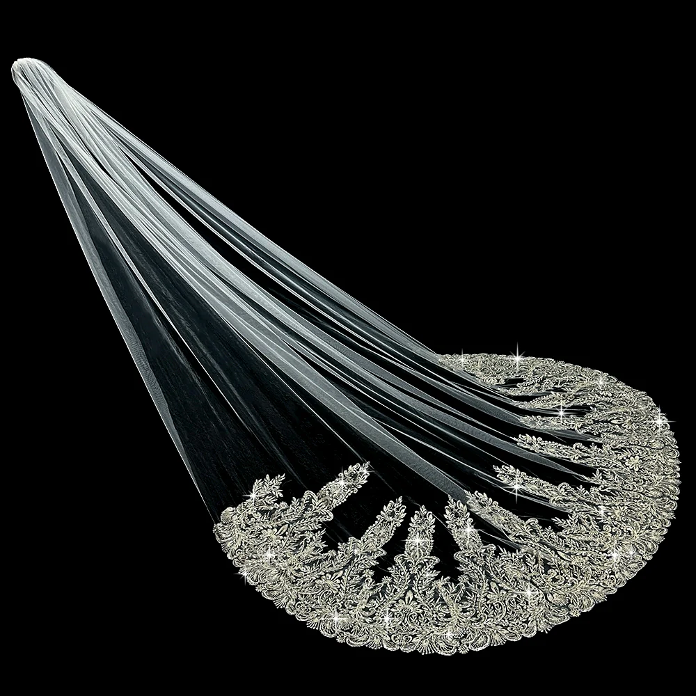 Wedding Veil Beaded Embroidery - Image 5