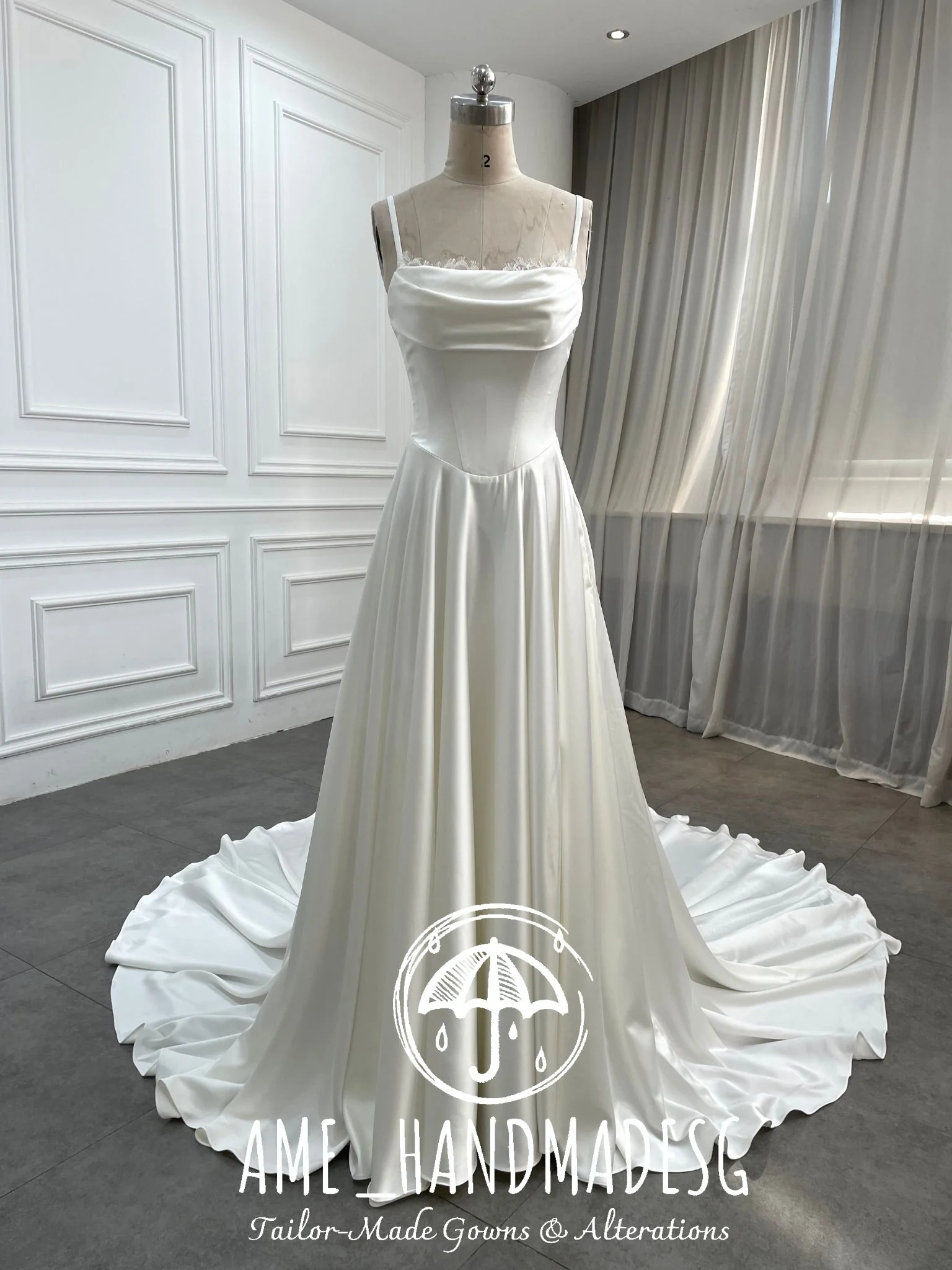 Pure Grace — A Timeless Satin Bridal Gown