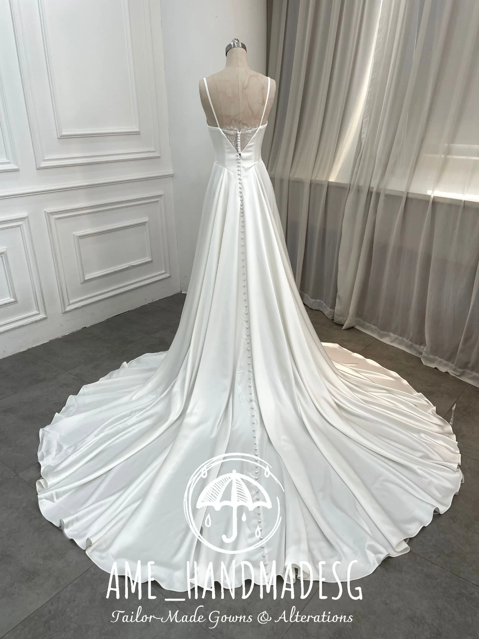 Pure Grace — A Timeless Satin Bridal Gown - Image 2